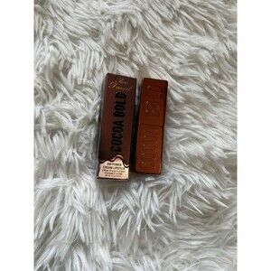 New TOO FACED Chocolate Lava Cocoa Bold Em Power Cream Lipstick